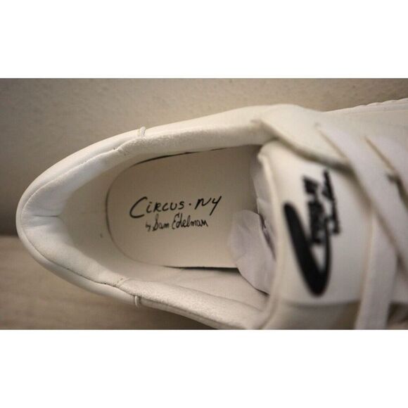 Circus NY x Sam Edelman Women's Sz 10M White Tatum Wavy-Ribbed Flatform Shoes - Picture 12 of 14